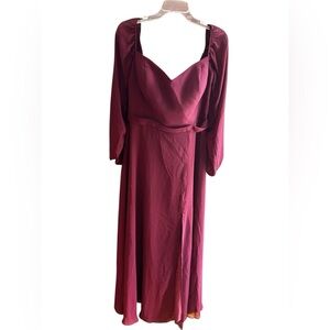 PUMUYOO burgundy gown Sz 16